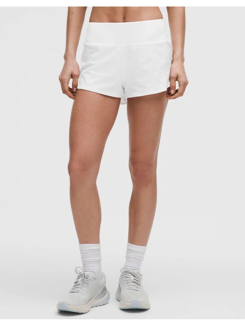 Lululemon White Speed Up shorts